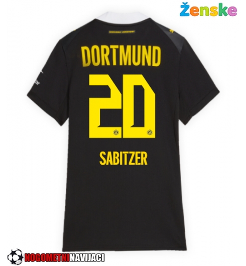 Ženske Nogometnih dresov Borussia Dortmund Marcel Sabitzer #20 Gostujoči 2026-27 Kratki rokavi Ženske Nogometnih dresov Borussia Dortmund Marcel Sabitzer #20 Gostujoči 2026-27 Kratki rokavi